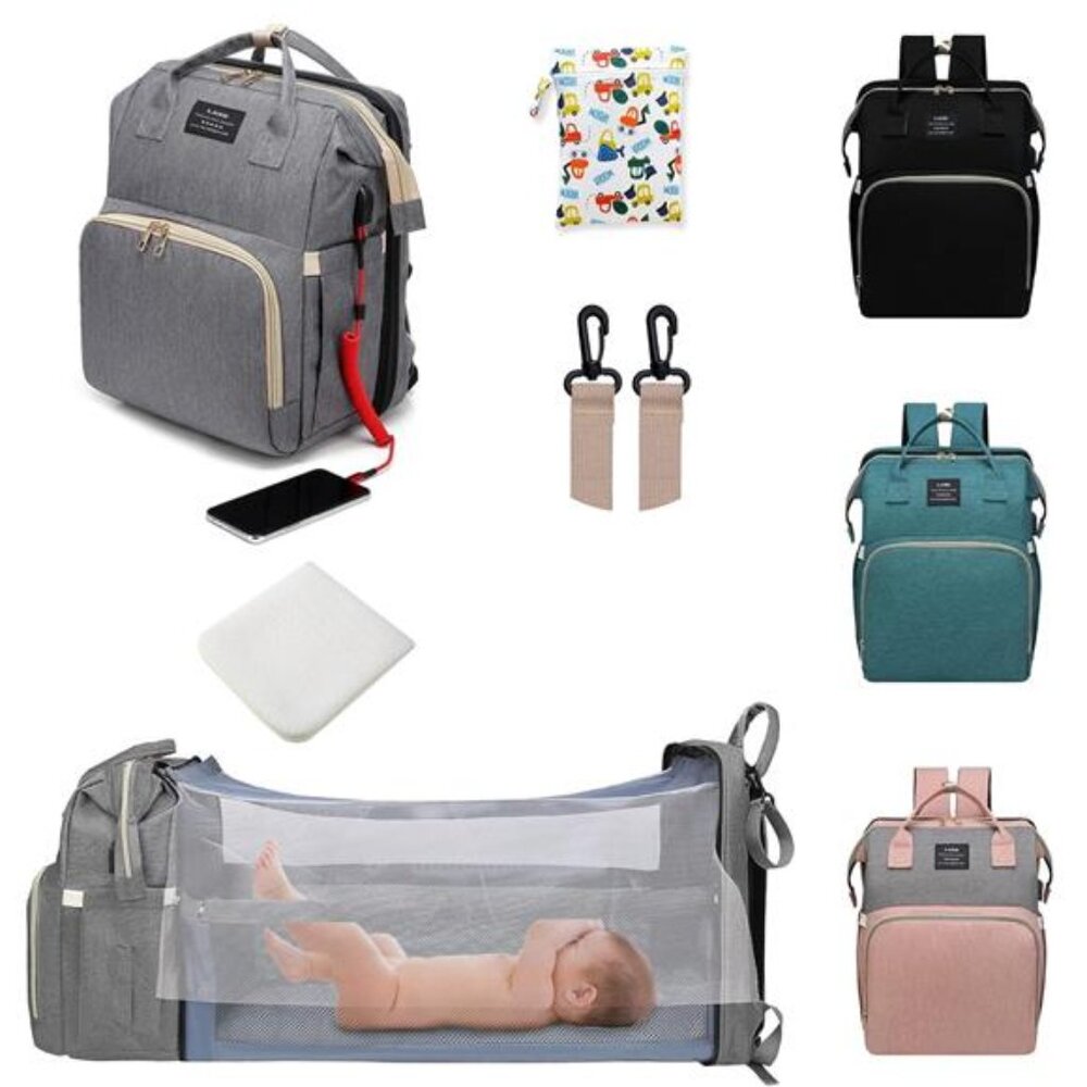 Diaper Bag with Changing Station,Diaper Bag Backpack,7 in 1 Travel Diaper
